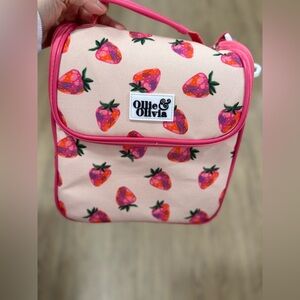 Pink Strawberry lunch bag